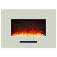 Amantii 26" Wall Mount/Flush Mount Electric Fireplace with Glass Surround