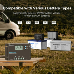 Wanderer 10A PWM Charge Controller with BT1