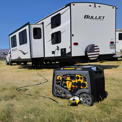 FIRMAN Power Equipment Tri Fuel Inverter Portable Generator 6850W Electric Start With CO Alert