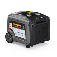FIRMAN Power Equipment Tri Fuel Inverter Portable Generator 7500/6000W Electric Start 120/240V Parallel Ready CO Alert