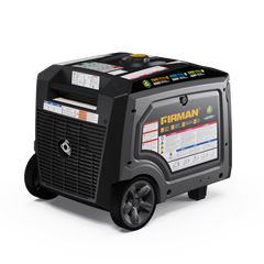 FIRMAN Power Equipment Tri Fuel Inverter Portable Generator 7500/6000W Electric Start 120/240V Parallel Ready CO Alert