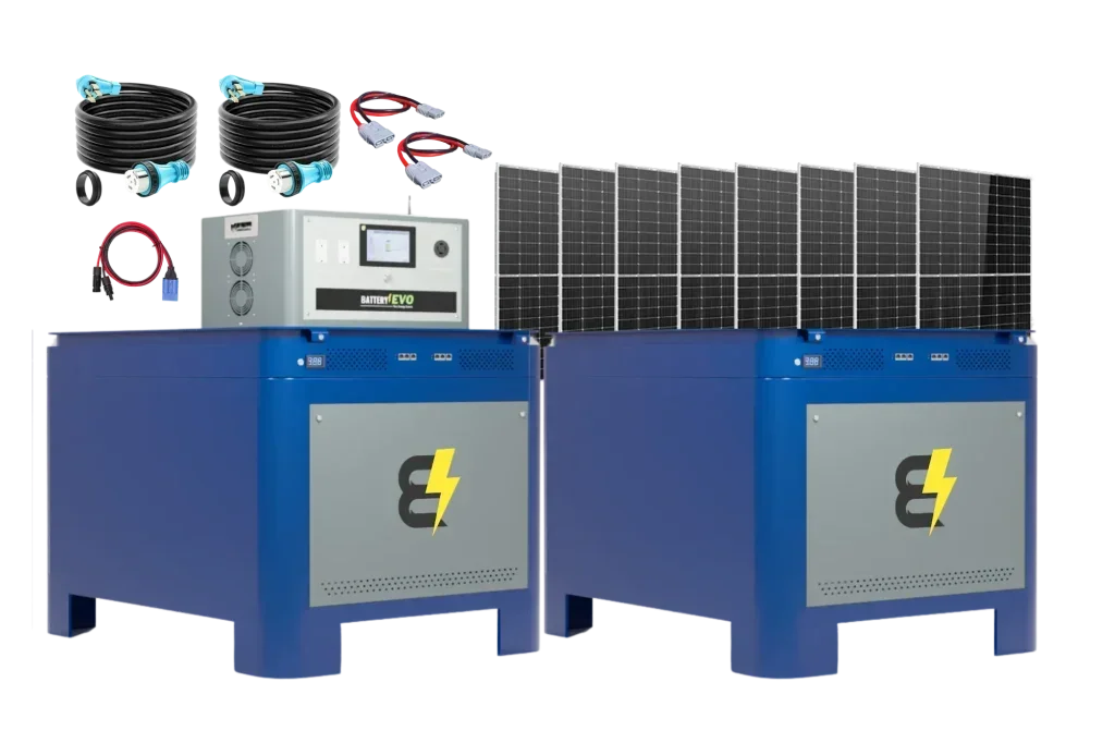 BatteryEvo WALRUS PACIFIC 12K INV. 124 kWh with Solar Accessories KIT - Green Vista Living