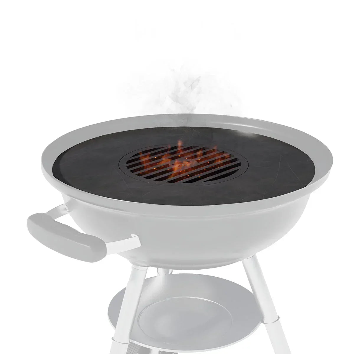 Arteflame Two-Piece Flat-Top Insert — Fits Weber Kettle Charcoal Grills (Griddle Ring + Center Grill Grate) - Green Vista Living