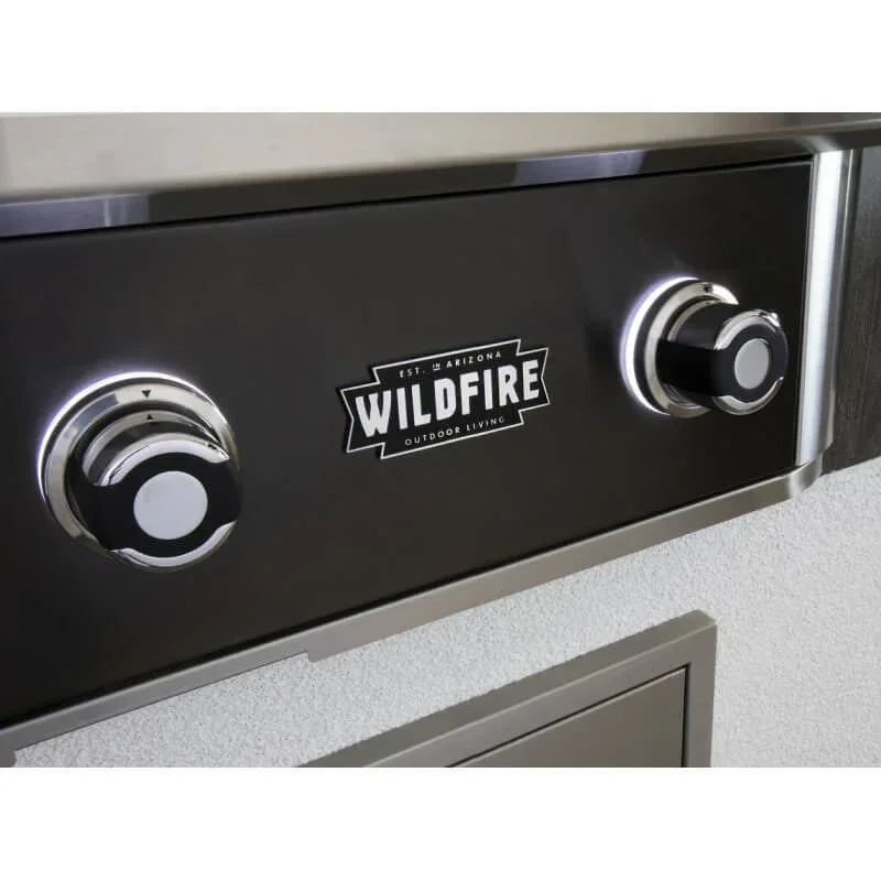 Wildfire Ranch Pro 30 Inch Black Stainless Steel Built-In Gas Griddle - Green Vista Living