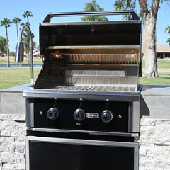 Wildfire Ranch Pro 30 Inch Black 304 Stainless Steel Built In Gas Grill - Green Vista Living