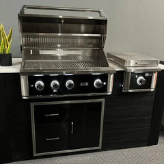 Wildfire Ranch Pro 36 Inch Black 304 Stainless Steel Built In Gas Grill - Green Vista Living