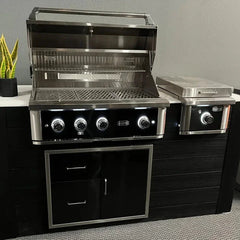 Wildfire Ranch Pro 36 Inch Black 304 Stainless Steel Built In Gas Grill - Green Vista Living