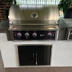 Wildfire Ranch Pro 36 Inch Black 304 Stainless Steel Built In Gas Grill - Green Vista Living