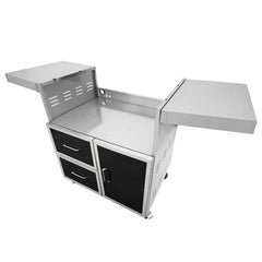 Wildfire 30-Inch Black Stainless Steel Grill Cart - WFCART30-BSS - Green Vista Living