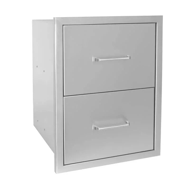 Wildfire 16 X 22 304 SS Double Drawer - WFDDW1622-SS - Green Vista Living