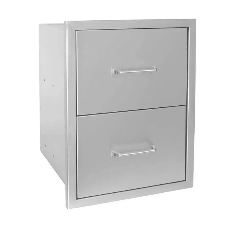 Wildfire 16 X 22 304 SS Double Drawer - WFDDW1622-SS - Green Vista Living