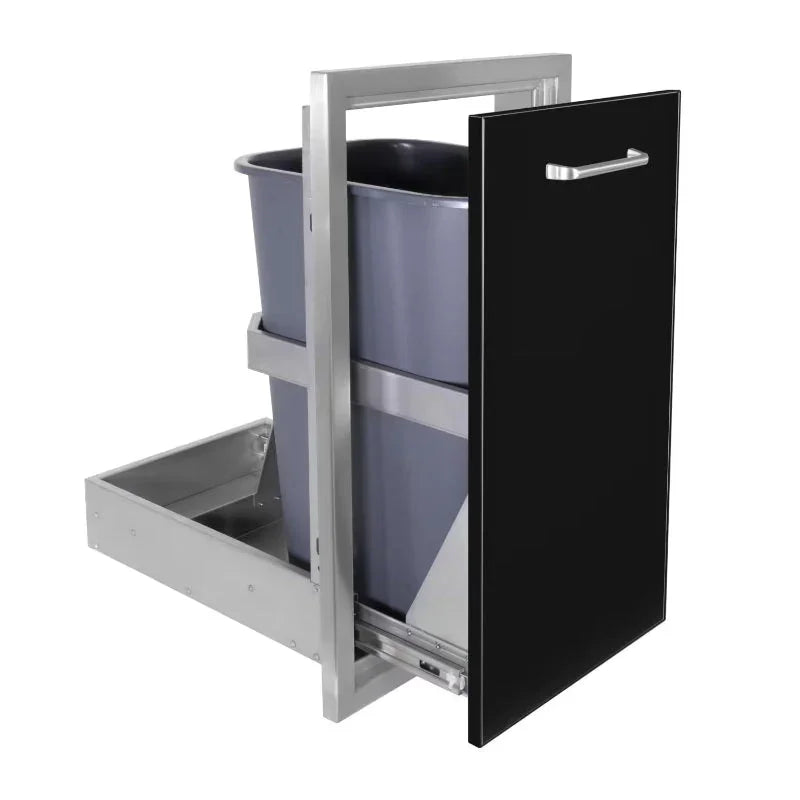 Wildfire Ranch 14 X 26 Inch Pull Out Trash Drawer - WF-TRDW1426 - Green Vista Living
