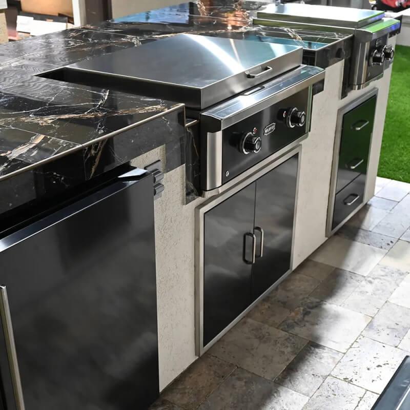 Wildfire Ranch Pro 30 Inch Black Stainless Steel Built-In Gas Griddle - Green Vista Living