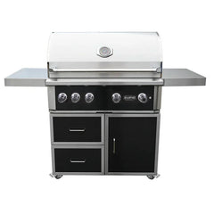 Wildfire Ranch Pro 42 Inch Black 304 Stainless Steel Freestanding Gas Grill - Green Vista Living