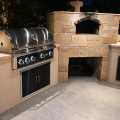 Wildfire Ranch Pro 42 Inch Black 304 Stainless Steel Built In Gas Grill - Green Vista Living