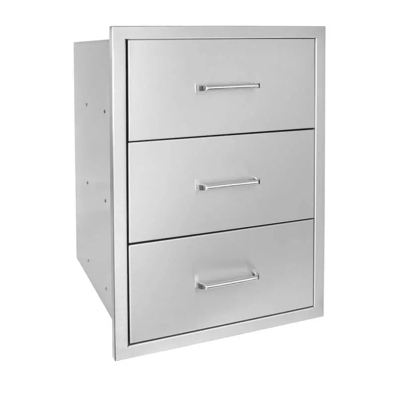 Wildfire 19 X 26 304 SS Triple Drawer - WFTDW1926-SS - Green Vista Living