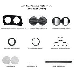 ZERO BREEZE Portable AC Window Venting Kit