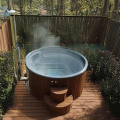 SaunaLife Model S4N Wood-Fired Hot Tub - Green Vista Living