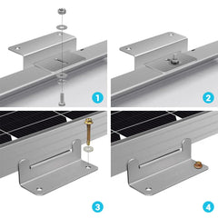 Renogy Solar Panel Mounting Z Bracket -- Set of 4 - Green Vista Living