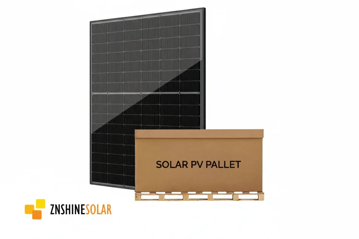 ZnShine 440W Pallet of Bifacial Solar Panels | 36 Panels - Green Vista Living