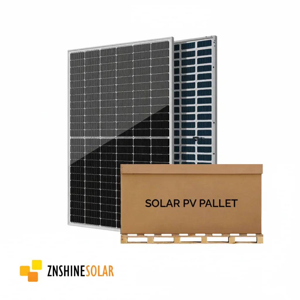 Pallet of ZNShine 550W Bifacial Solar Panels | 36 Panels - Green Vista Living