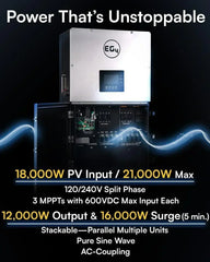 EG4 18k PV Hybrid Inverter 18000W PV Input EG4-18KPV-12LV - Green Vista Living