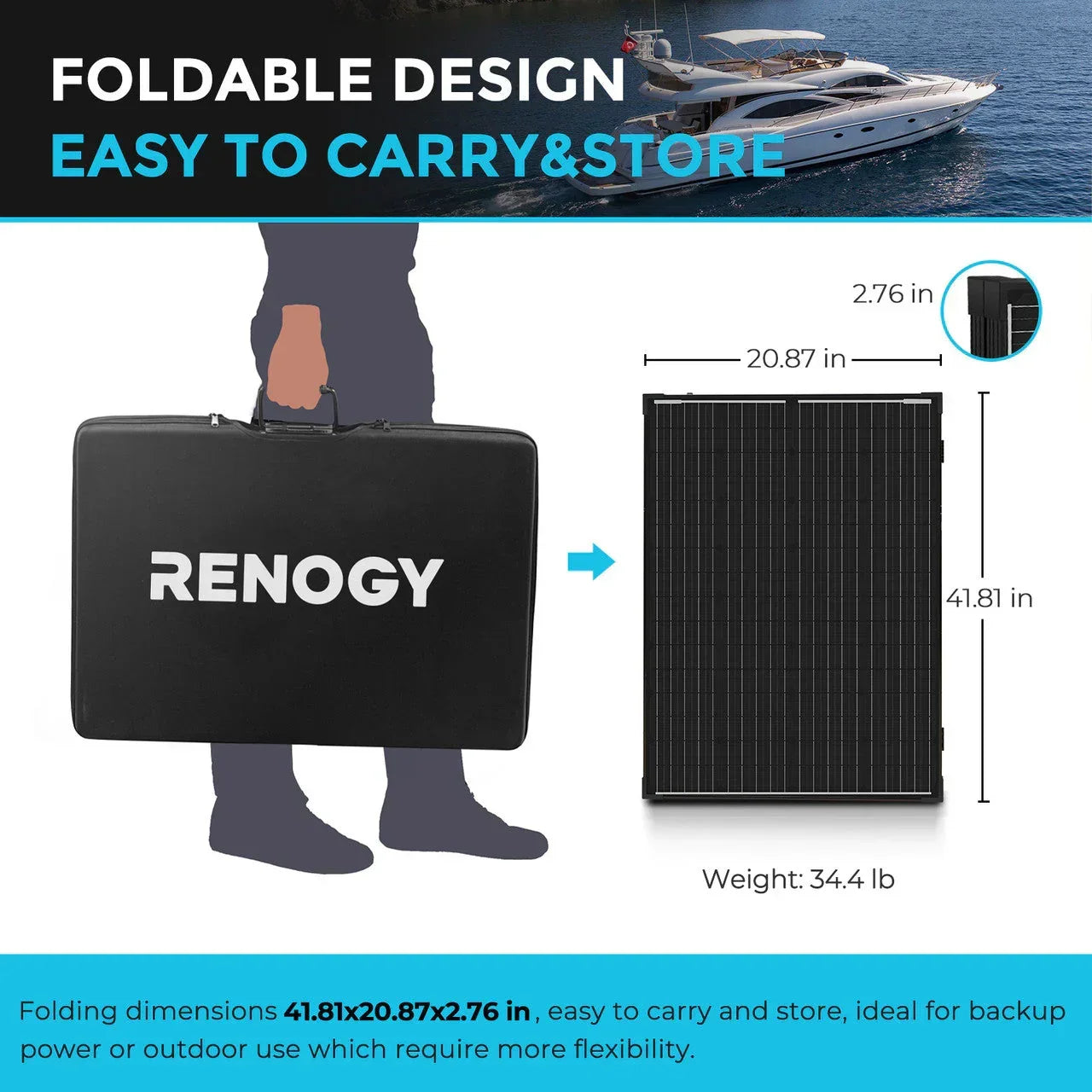 Renogy Solar Suitcase 200W 12V Monocrystalline Portable Solar Panel with Voyager - Green Vista Living