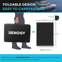 Renogy Solar Suitcase 200W 12V Monocrystalline Portable Solar Panel with Voyager - Green Vista Living