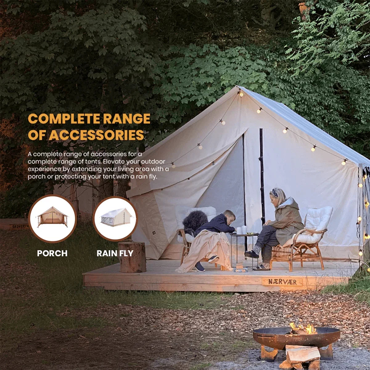16'x24' Alpha Pro Wall Tent - Green Vista Living