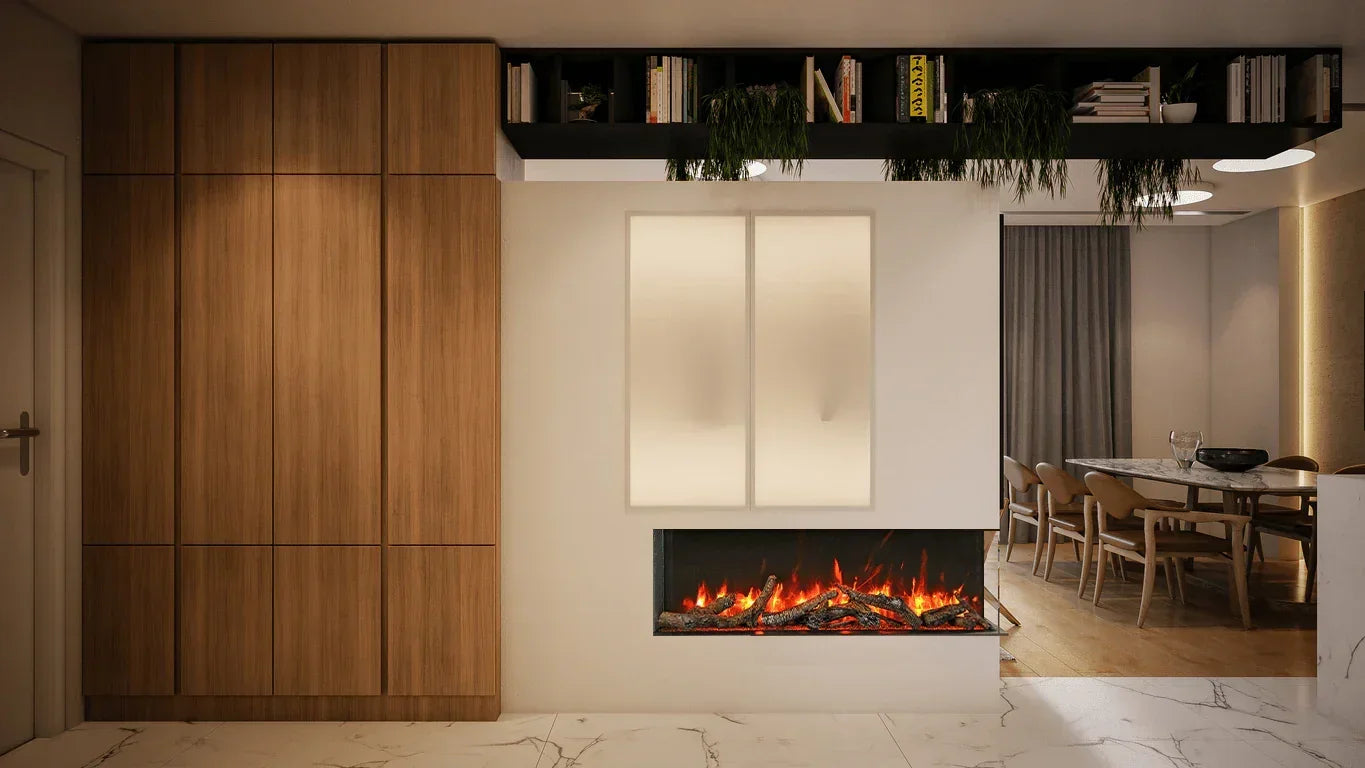 Amantii 72" True View Slim Smart Electric Fireplace 72-TRV-SLIM-LUMINA - Green Vista Living