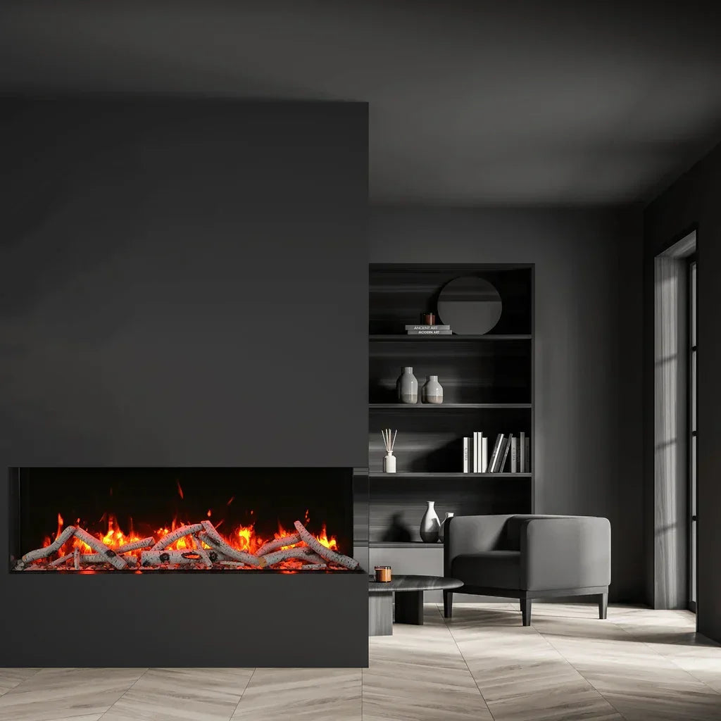 Amantii 72" True View Slim Smart Electric Fireplace 72-TRV-SLIM-LUMINA - Green Vista Living