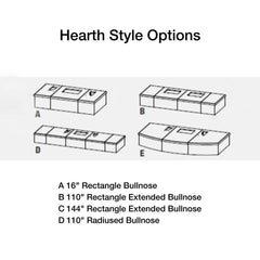 American Fyre Designs Reduced Cordova 76-Inch Recessed Body and Hearth Outdoor Gas Fireplace