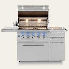 American Made Grills Freestanding Encore - 36" Hybrid Grill - Green Vista Living