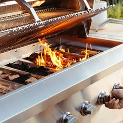 American Made Grills Freestanding Encore - 36" Hybrid Grill - Green Vista Living