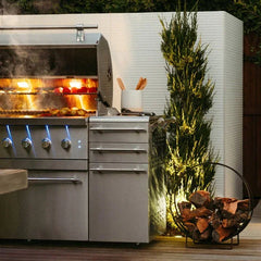 American Made Grills Freestanding Encore - 54" Hybrid Grill - Green Vista Living