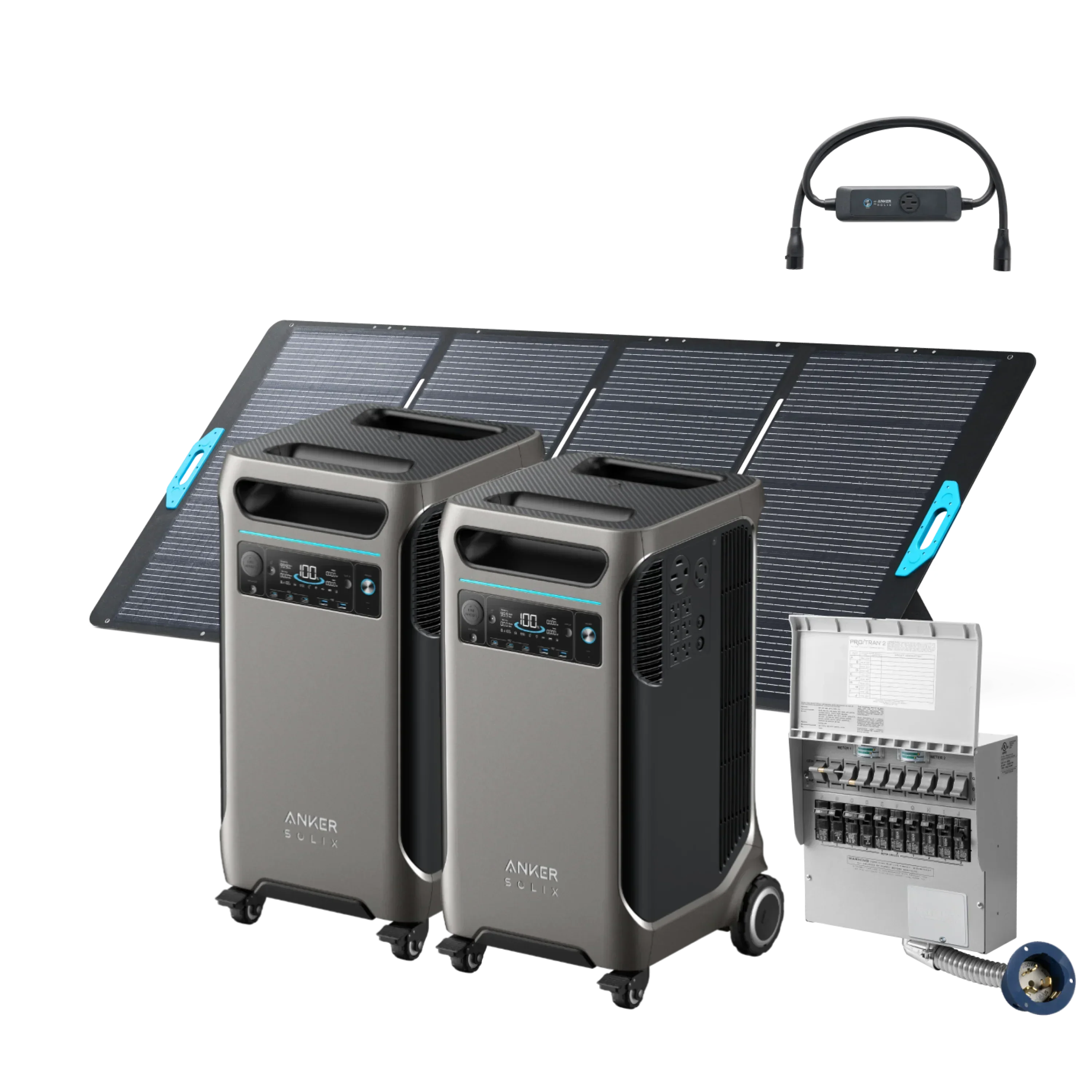 Anker SOLIX F3800 x 2 + Double Power Hub (With a Free Anker SOLIX F3800 Protective Cover Bag) - Green Vista Living