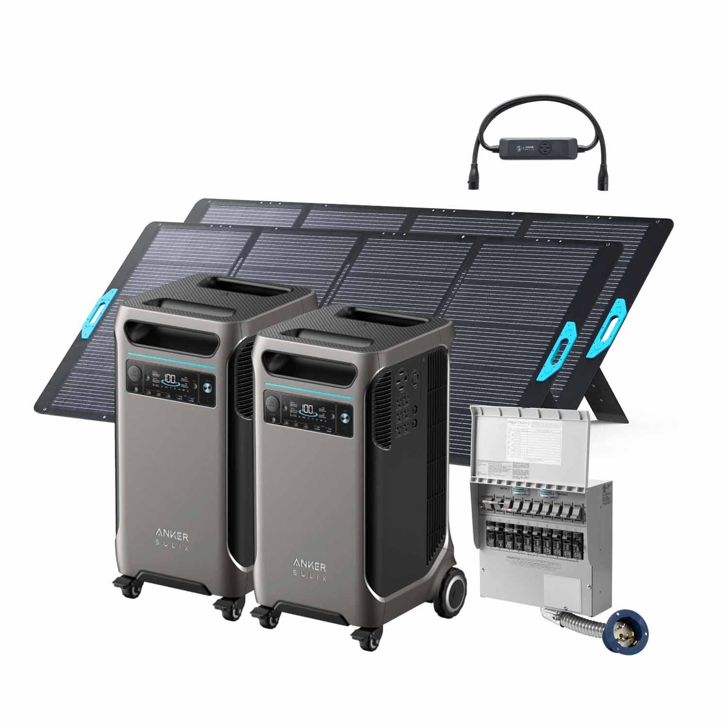 Anker SOLIX F3800 x 2 + Double Power Hub (With a Free Anker SOLIX F3800 Protective Cover Bag) - Green Vista Living