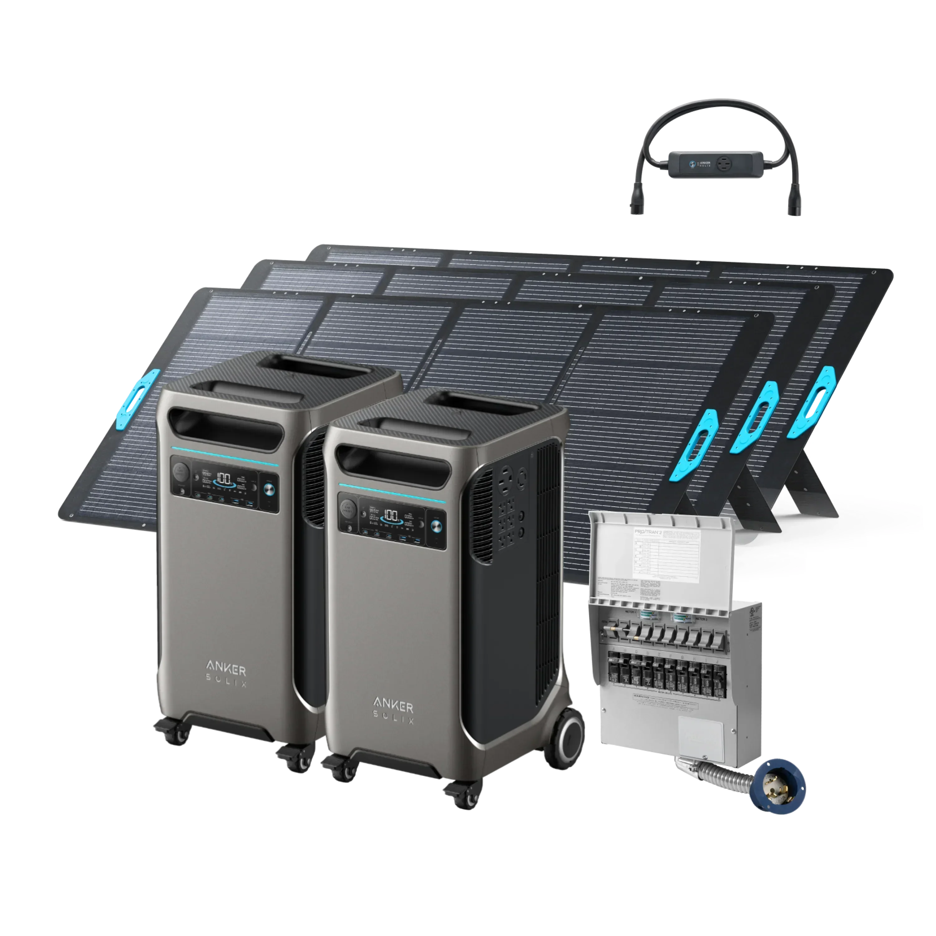 Anker SOLIX F3800 x 2 + Double Power Hub (With a Free Anker SOLIX F3800 Protective Cover Bag) - Green Vista Living