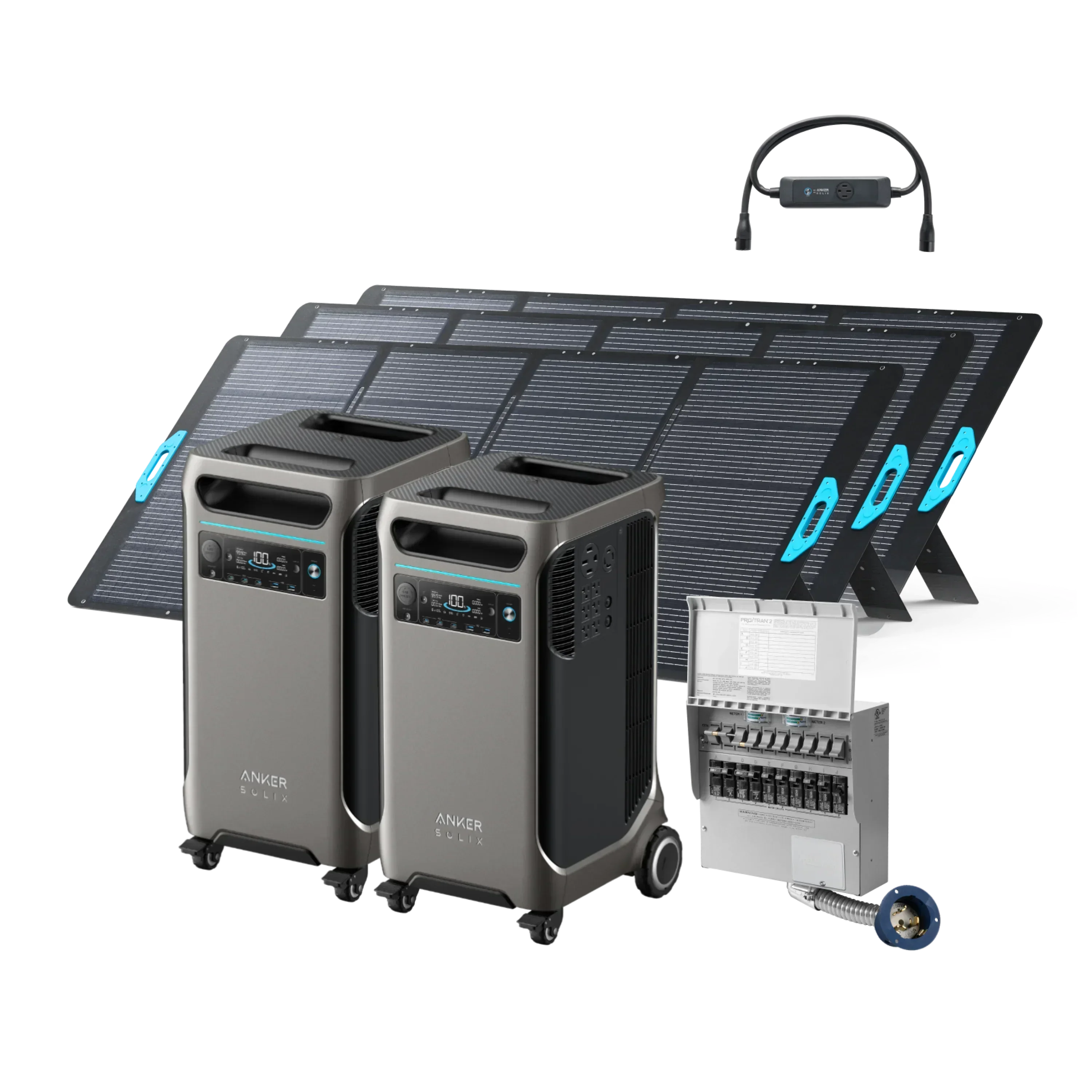 Anker SOLIX F3800 x 2 + Double Power Hub (With a Free Anker SOLIX F3800 Protective Cover Bag) - Green Vista Living