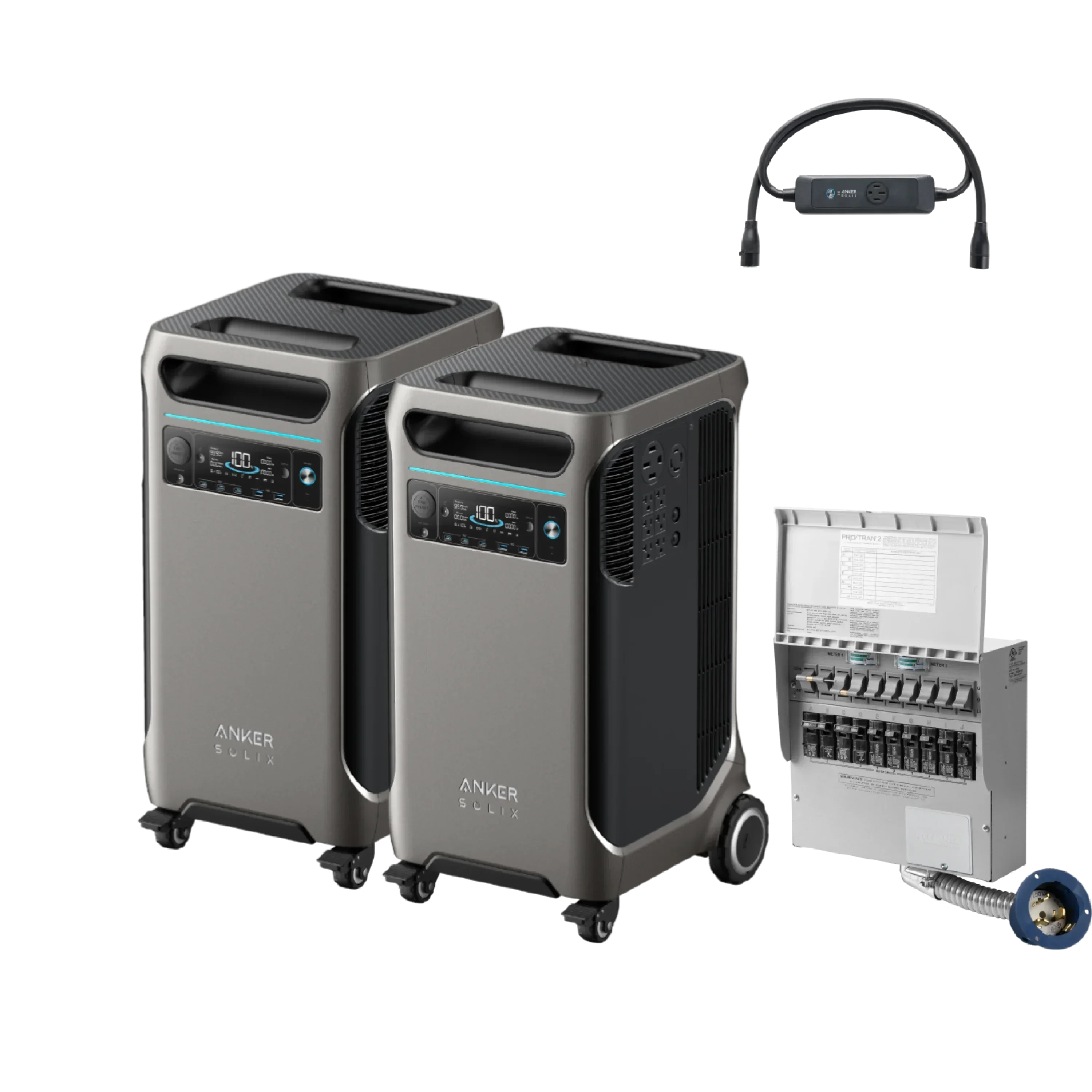 Anker SOLIX F3800 x 2 + Double Power Hub (With a Free Anker SOLIX F3800 Protective Cover Bag) - Green Vista Living