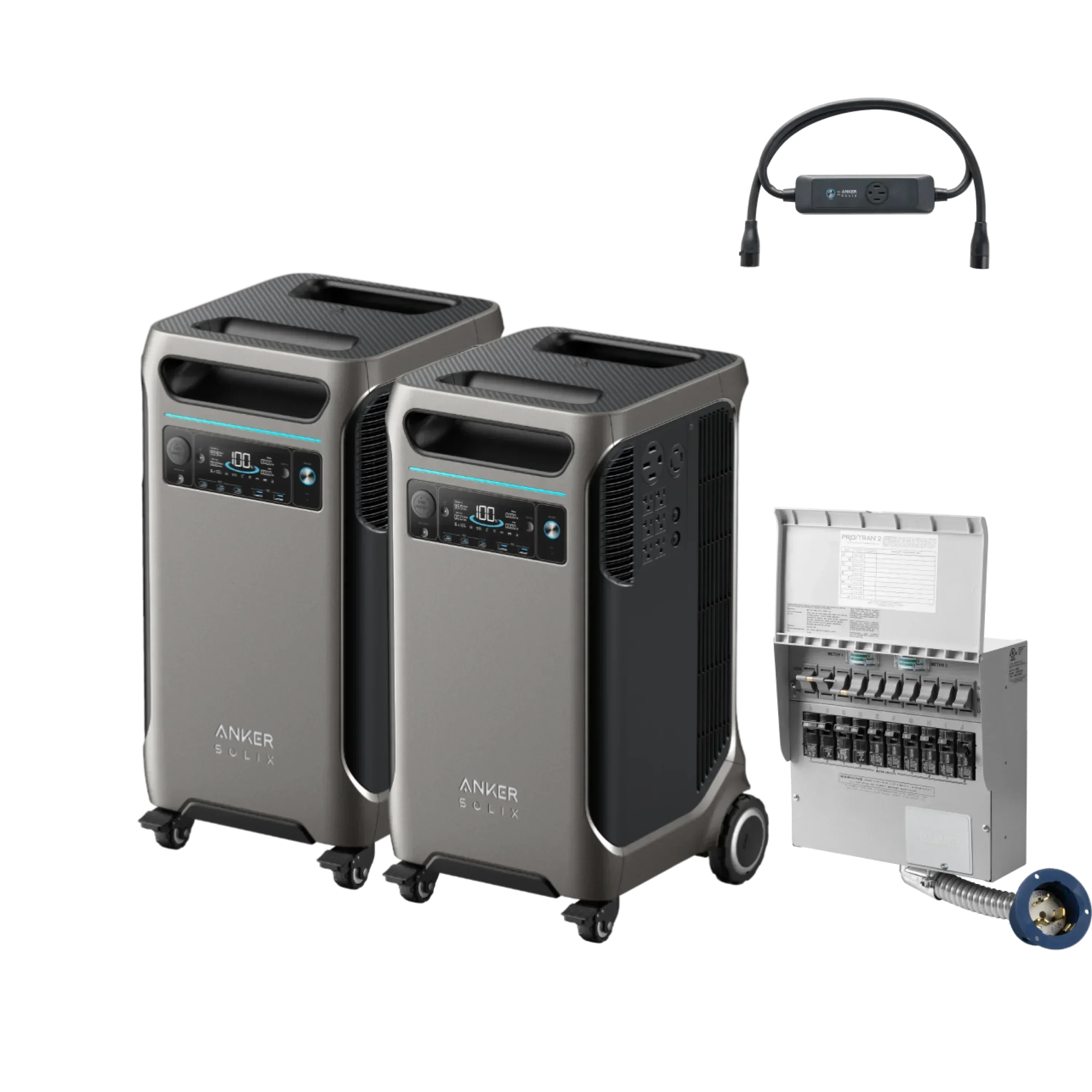 Anker SOLIX F3800 x 2 + Double Power Hub (With a Free Anker SOLIX F3800 Protective Cover Bag) - Green Vista Living