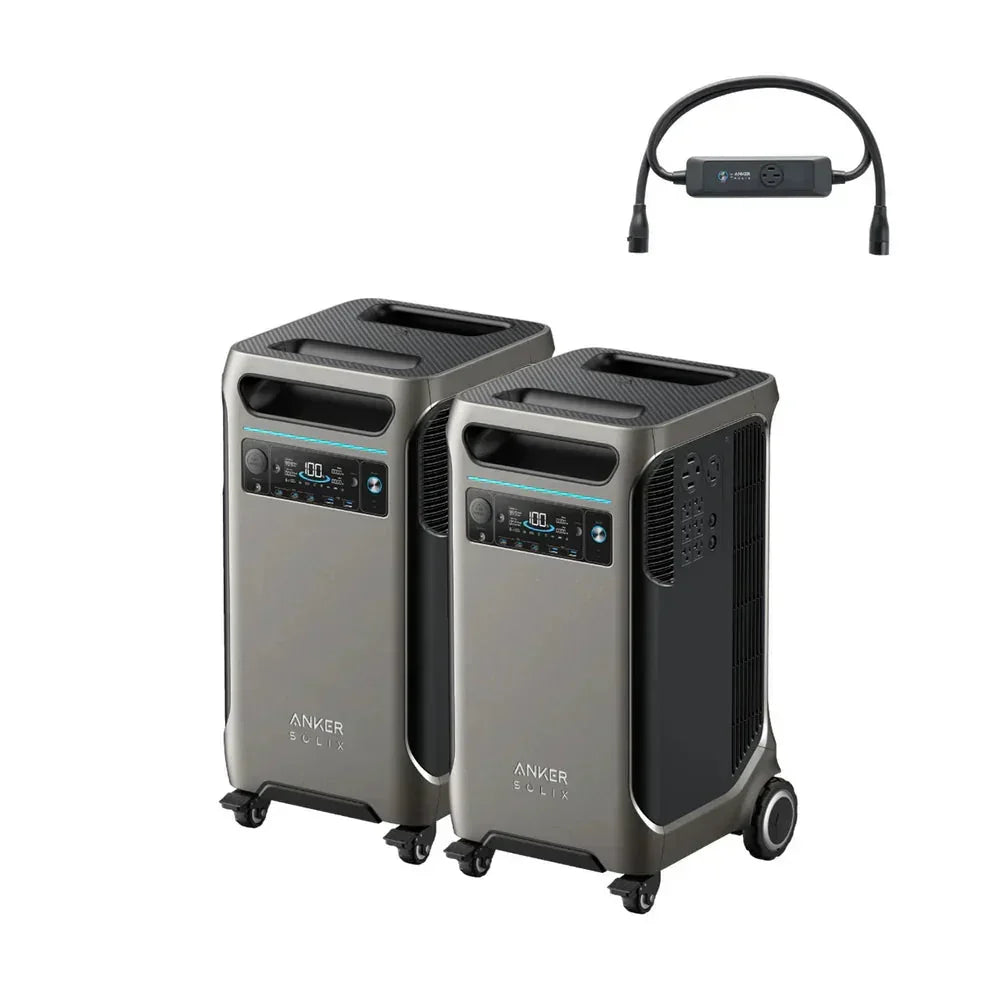 Anker SOLIX F3800 x 2 + Double Power Hub (With a Free Anker SOLIX F3800 Protective Cover Bag) - Green Vista Living
