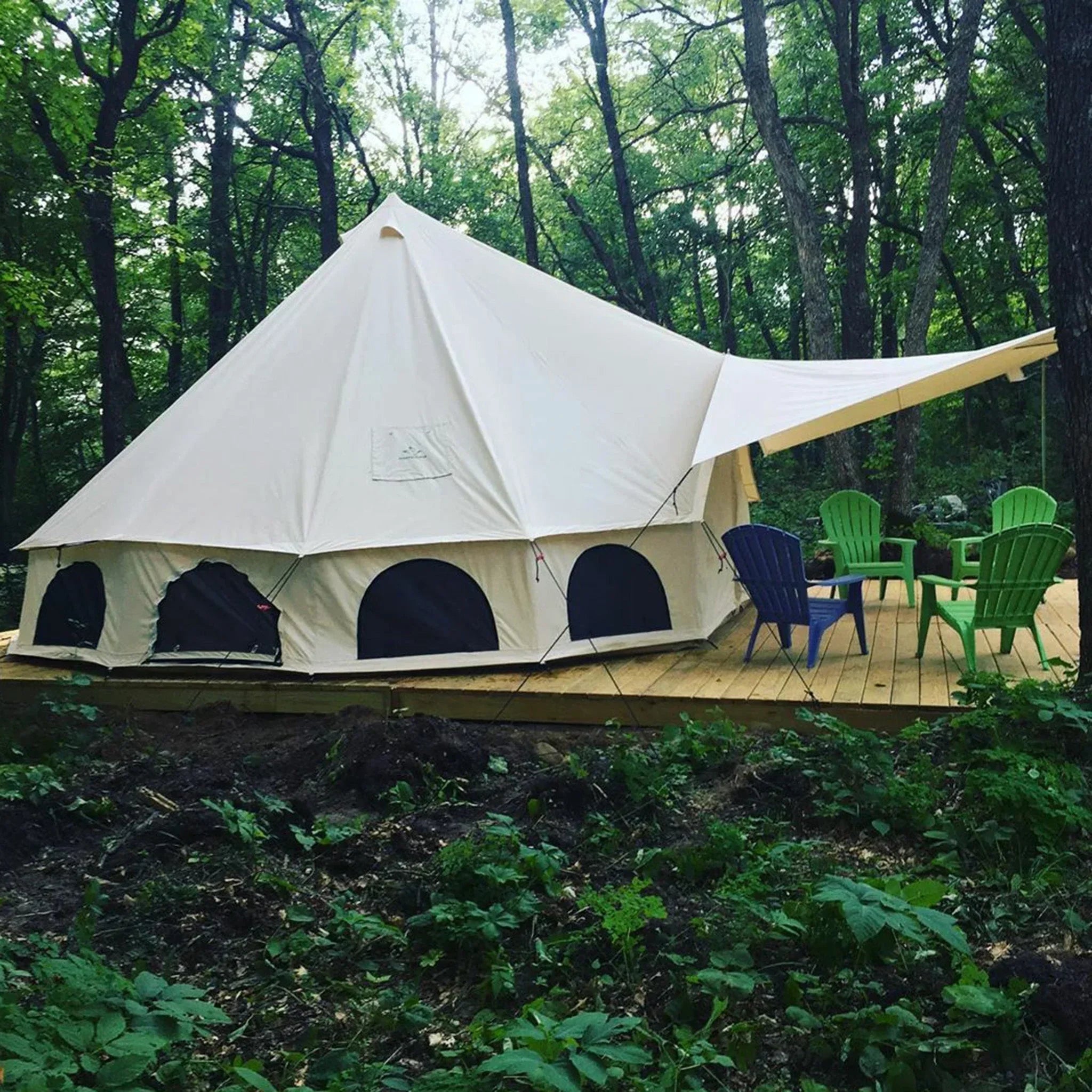Avalon Bell Tent Awning - Green Vista Living