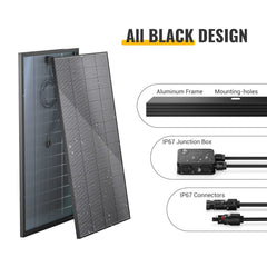 BougeRV 12V 600W High Watt Rigid Solar System Kit
