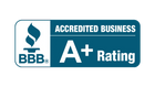 BBB Accredited Business A+ Rating