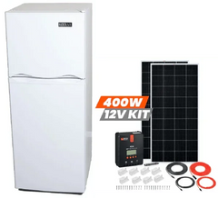 Kodiak 6 cu ft Solar (DC) Refrigerator-Freezer with 400 Watt Solar Power Kit