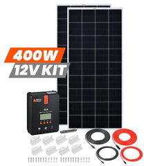 Kodiak 9 cu ft Solar (DC) Refrigerator and 400 Watt Solar Power Kit