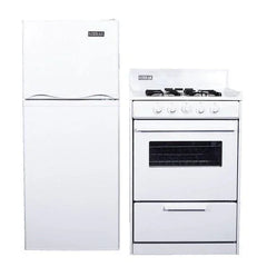 Kodiak Matching Set - 6 cu ft DC Refrigerator Freezer and 24" Stove w/ Cast Iron Grates