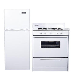 Kodiak Matching Set - 6 cu ft DC Refrigerator Freezer and 30" Stove w/ Cast Iron Grates