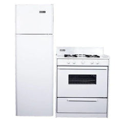 Kodiak Matching Set - 9 cu ft DC Refrigerator Freezer & 30" Propane Range